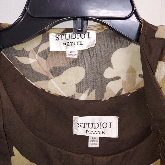 FLORAL TWO PIECE DRESS SET - SIZE 4P - STUDIO I - Picture 3 of 5